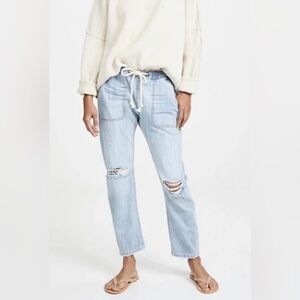 ONE TEASPOON SHABBIES Denim Boyfriend Distressed Relaxed Jeans Small